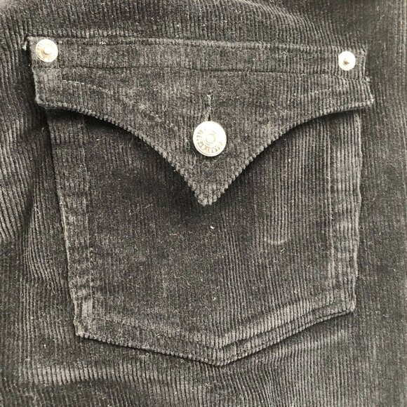 2 Steve & Barry's Classic Corduroy Womens Pants Size 10R Lot Of Two Black Flare - Picture 12 of 16